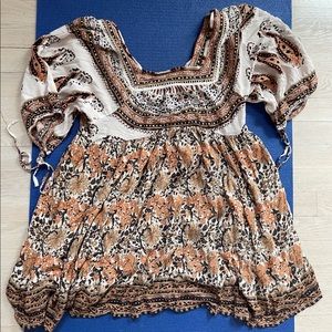 Multicolor Fun Free People Dress/Coverup